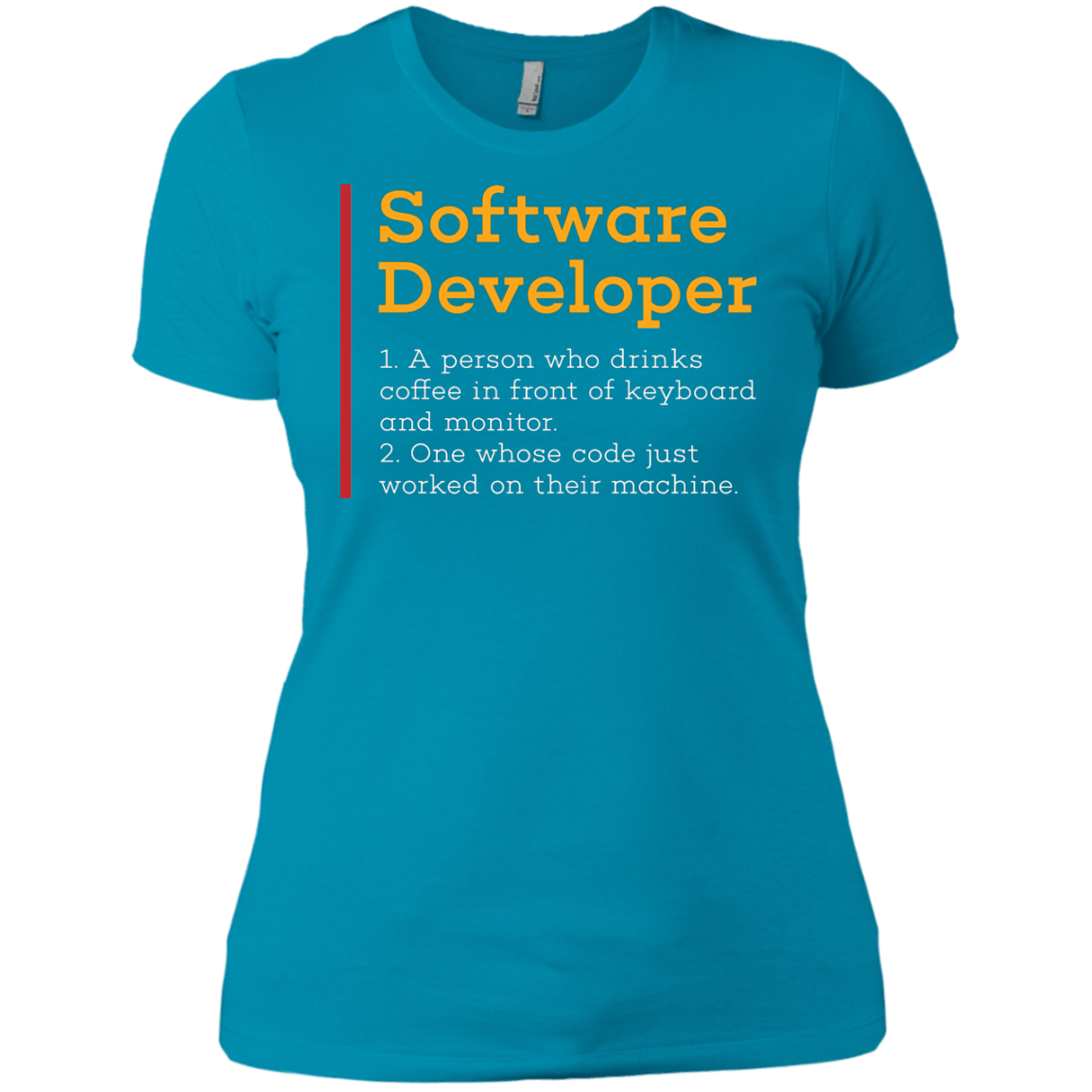 T-Shirts Turquoise / X-Small Software Developer Women's Premium T-Shirt