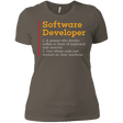 T-Shirts Warm Grey / X-Small Software Developer Women's Premium T-Shirt