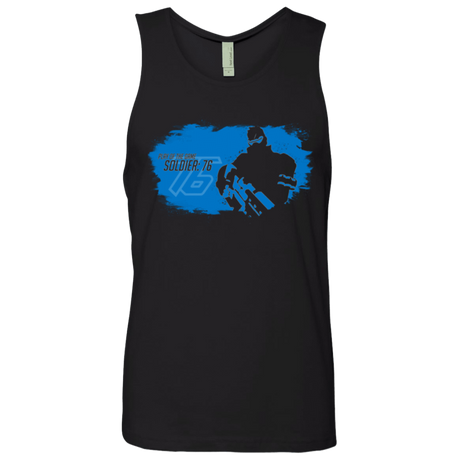 T-Shirts Black / Small Soldier 76 Base Men's Premium Tank Top