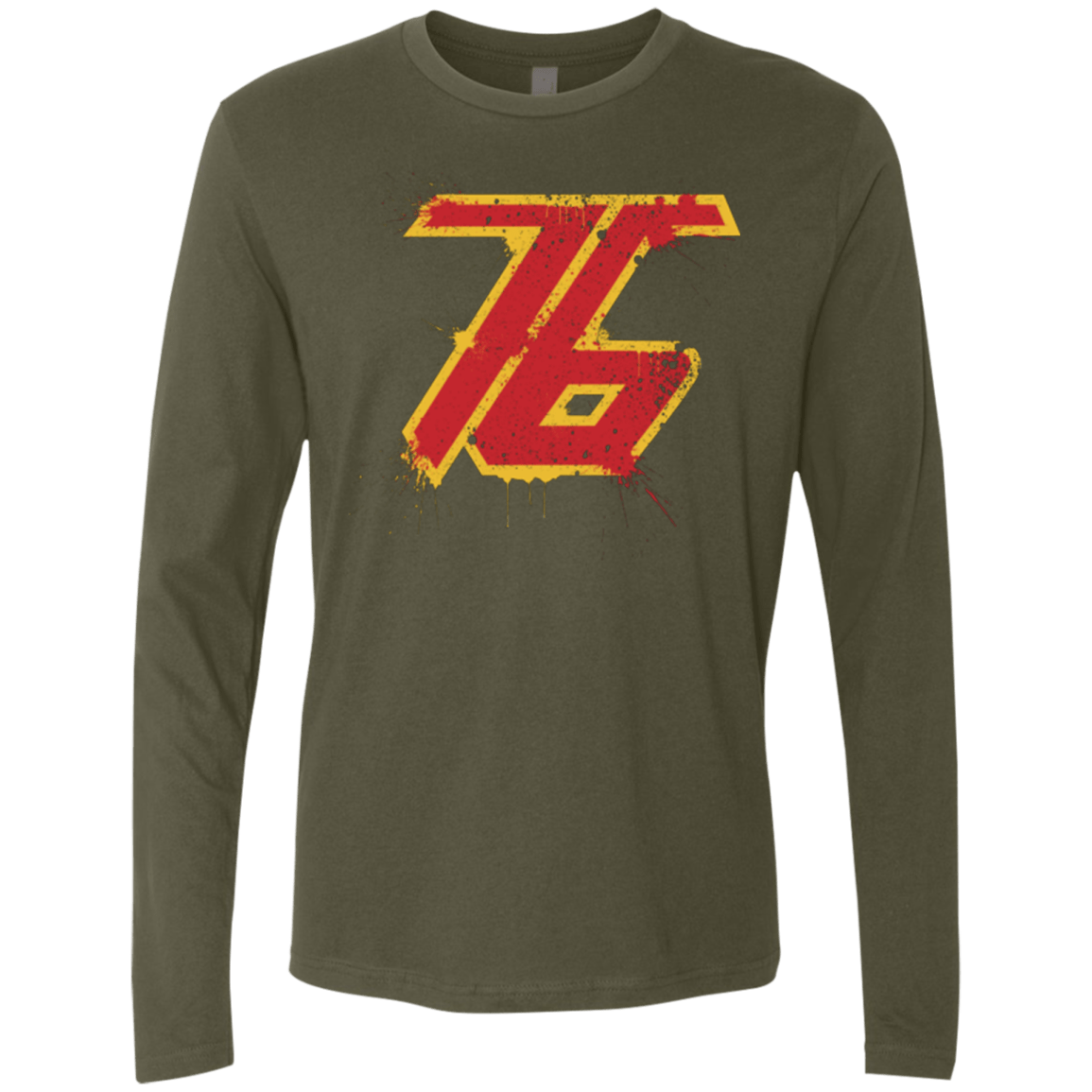 T-Shirts Military Green / Small Soldier 76 Men's Premium Long Sleeve