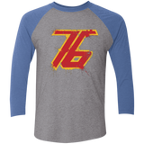T-Shirts Premium Heather/ Vintage Royal / X-Small Soldier 76 Triblend 3/4 Sleeve