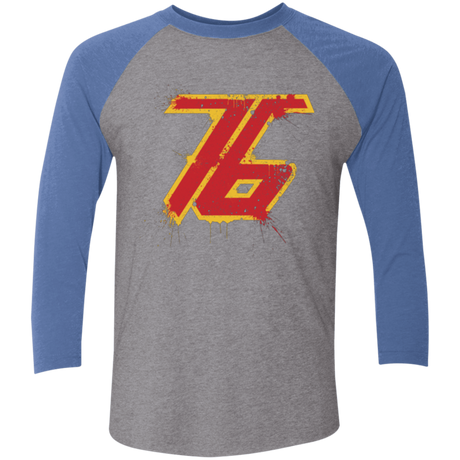 T-Shirts Premium Heather/ Vintage Royal / X-Small Soldier 76 Triblend 3/4 Sleeve