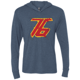 T-Shirts Indigo / X-Small Soldier 76 Triblend Long Sleeve Hoodie Tee