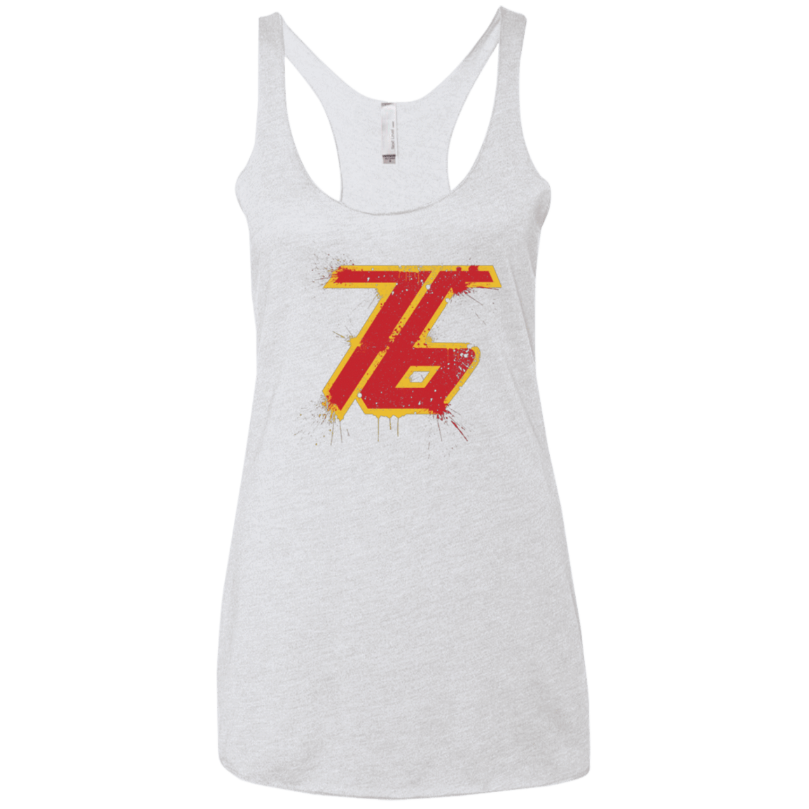 T-Shirts Heather White / X-Small Soldier 76 Women's Triblend Racerback Tank