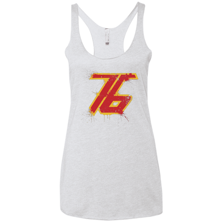 T-Shirts Heather White / X-Small Soldier 76 Women's Triblend Racerback Tank