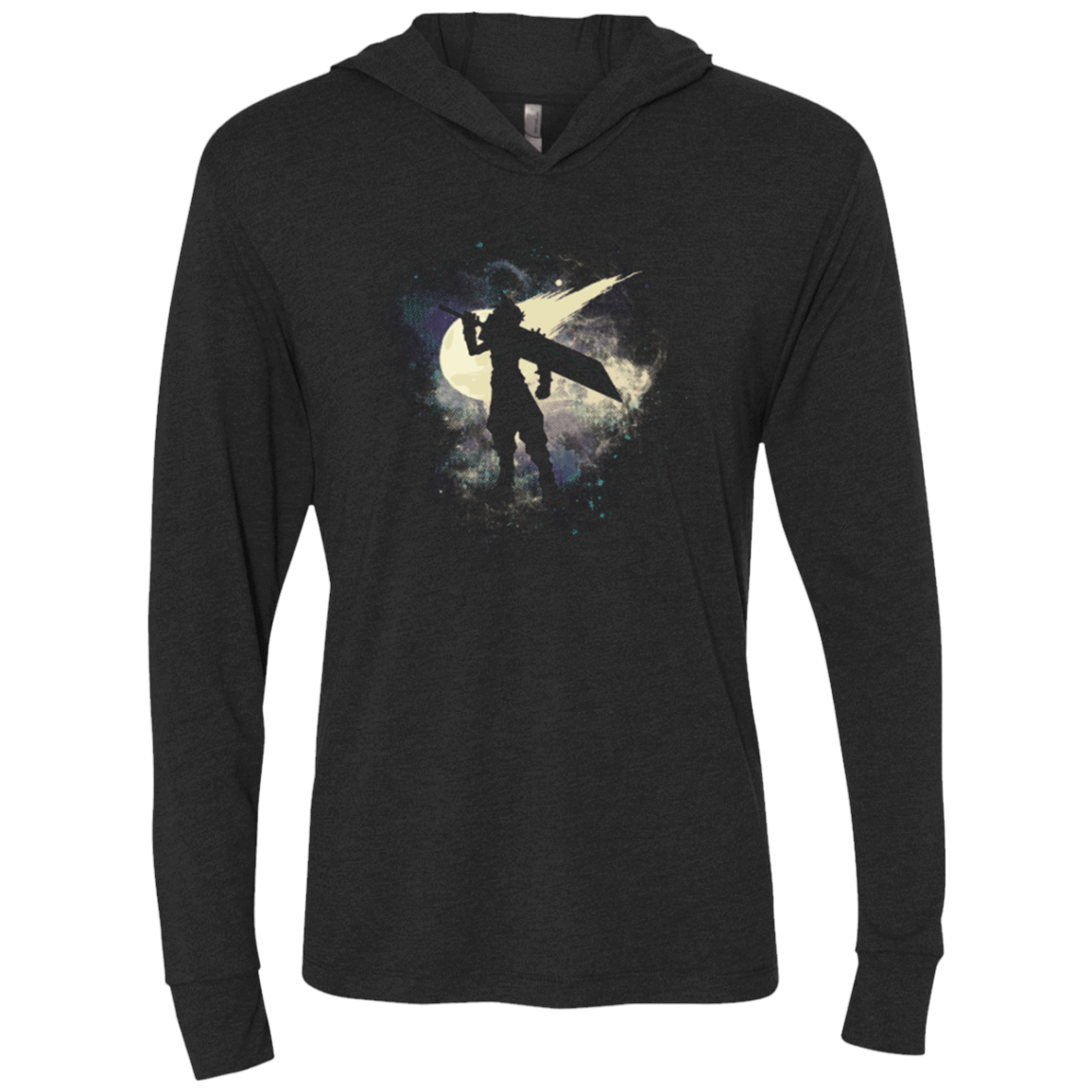 T-Shirts Vintage Black / X-Small Soldier in Space Triblend Long Sleeve Hoodie Tee
