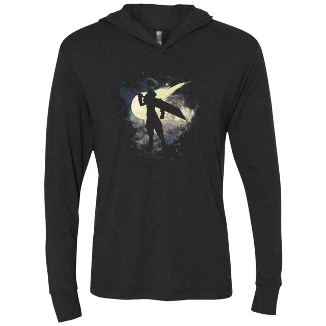 T-Shirts Vintage Black / X-Small Soldier in Space Triblend Long Sleeve Hoodie Tee
