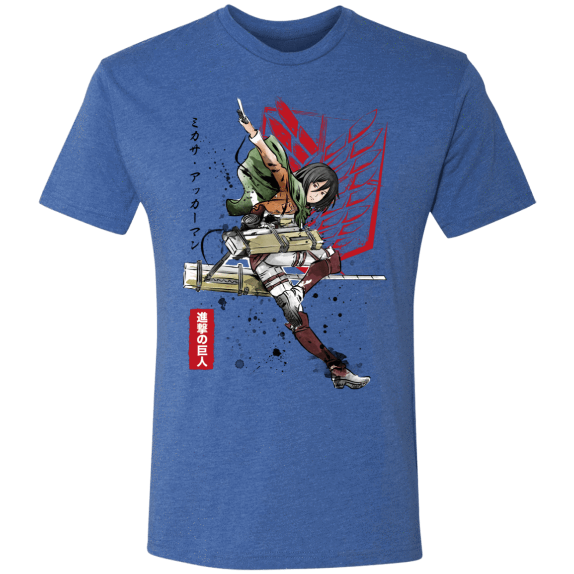 T-Shirts Vintage Royal / S Soldier Mikasa Men's Triblend T-Shirt