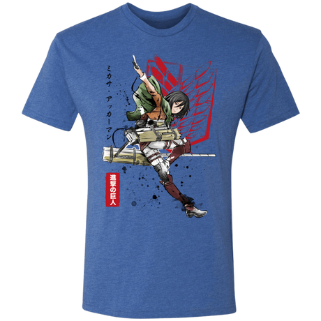 T-Shirts Vintage Royal / S Soldier Mikasa Men's Triblend T-Shirt