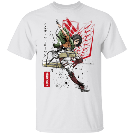 T-Shirts White / S Soldier Mikasa T-Shirt