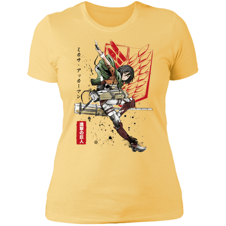 T-Shirts Banana Cream/ / S Soldier Mikasa Women's Premium T-Shirt
