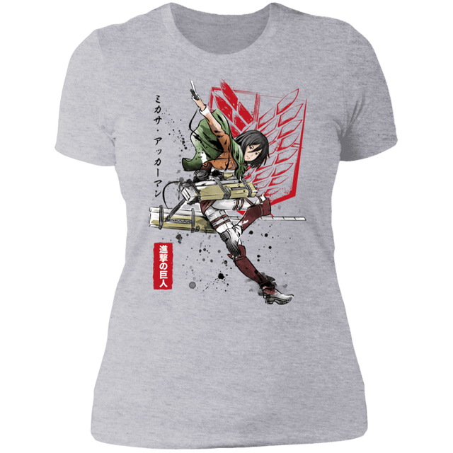 T-Shirts Heather Grey / S Soldier Mikasa Women's Premium T-Shirt