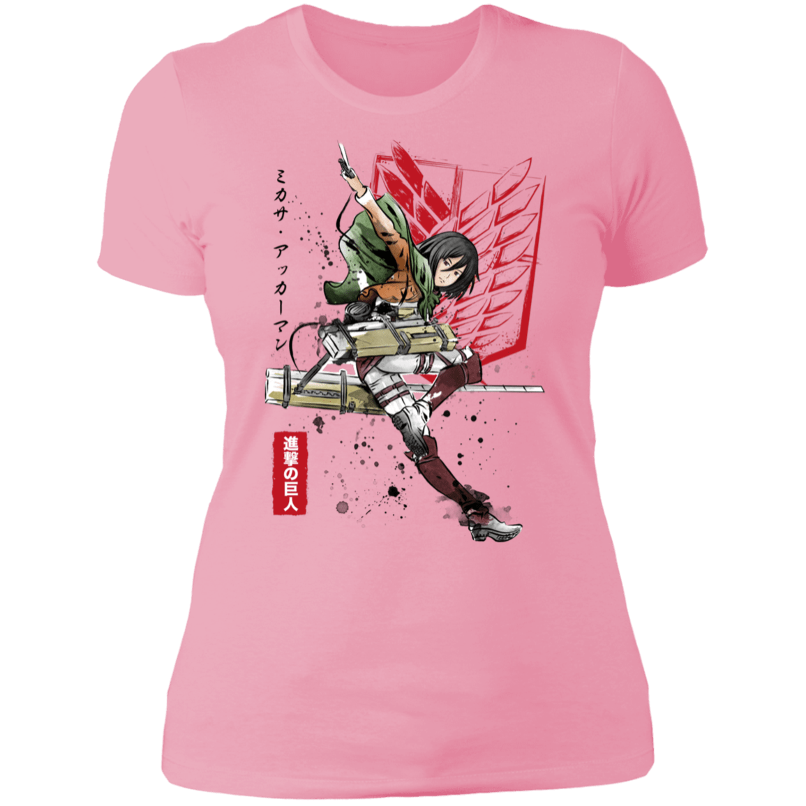 T-Shirts Light Pink / S Soldier Mikasa Women's Premium T-Shirt