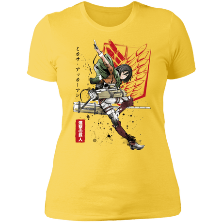 T-Shirts Vibrant Yellow / S Soldier Mikasa Women's Premium T-Shirt