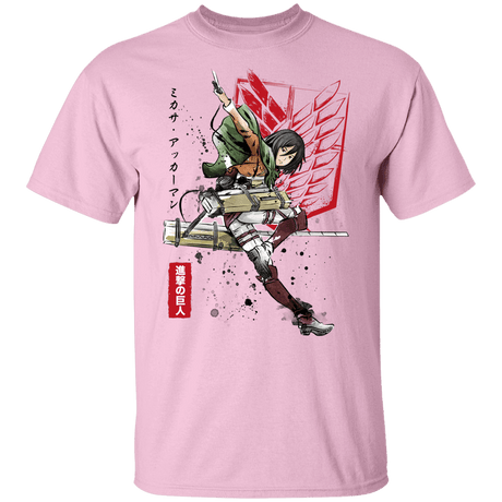 T-Shirts Light Pink / YXS Soldier Mikasa Youth T-Shirt