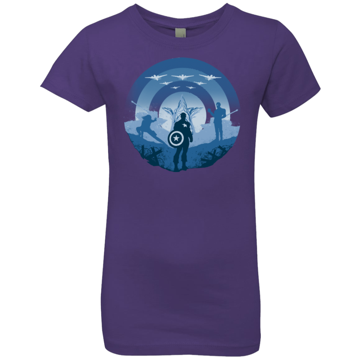 T-Shirts Purple Rush / YXS Soldier of Freedom Girls Premium T-Shirt