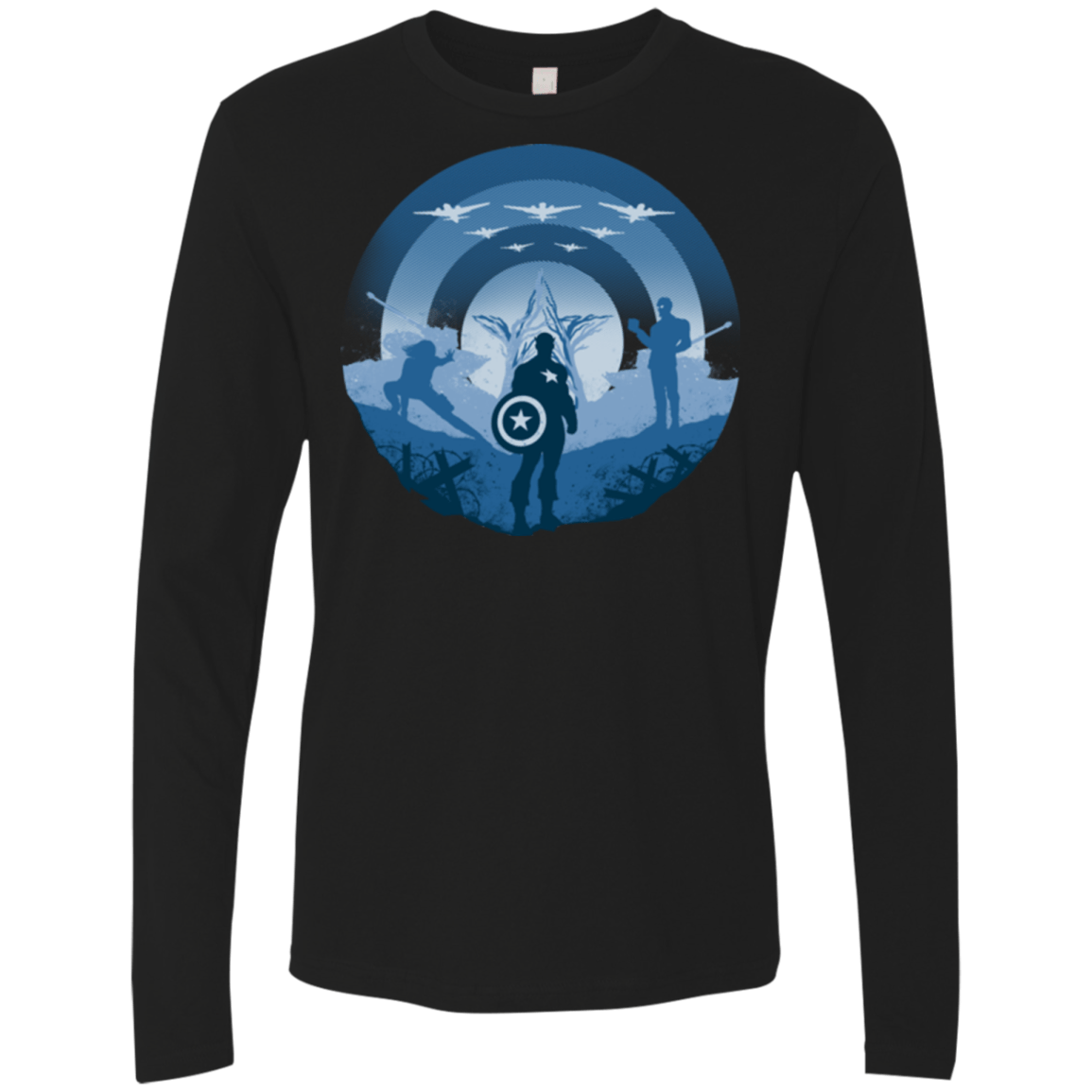 T-Shirts Black / Small Soldier of Freedom Men's Premium Long Sleeve