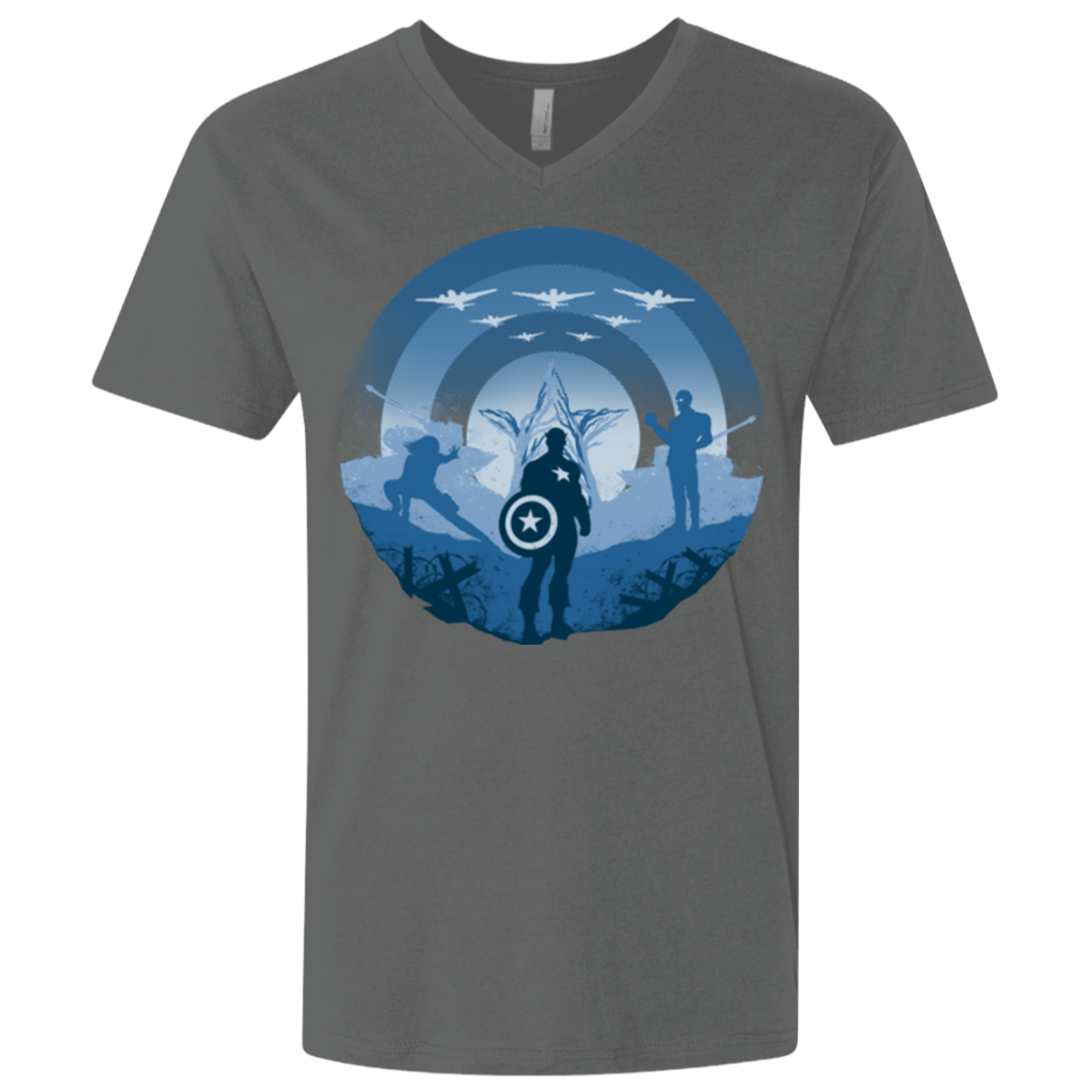 T-Shirts Heavy Metal / X-Small Soldier of Freedom Men's Premium V-Neck