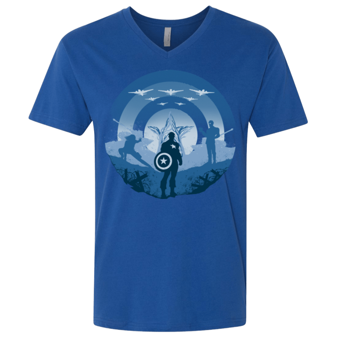 T-Shirts Royal / X-Small Soldier of Freedom Men's Premium V-Neck