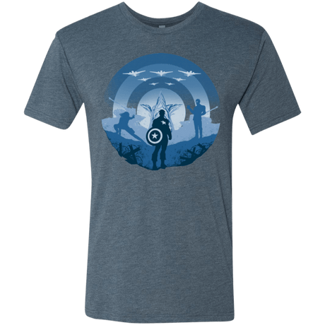 T-Shirts Indigo / Small Soldier of Freedom Men's Triblend T-Shirt