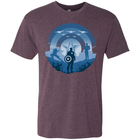 T-Shirts Vintage Purple / Small Soldier of Freedom Men's Triblend T-Shirt