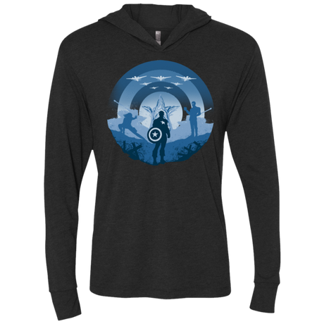 T-Shirts Vintage Black / X-Small Soldier of Freedom Triblend Long Sleeve Hoodie Tee