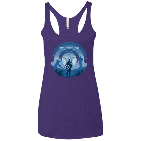 T-Shirts Purple / X-Small Soldier of Freedom Women's Triblend Racerback Tank