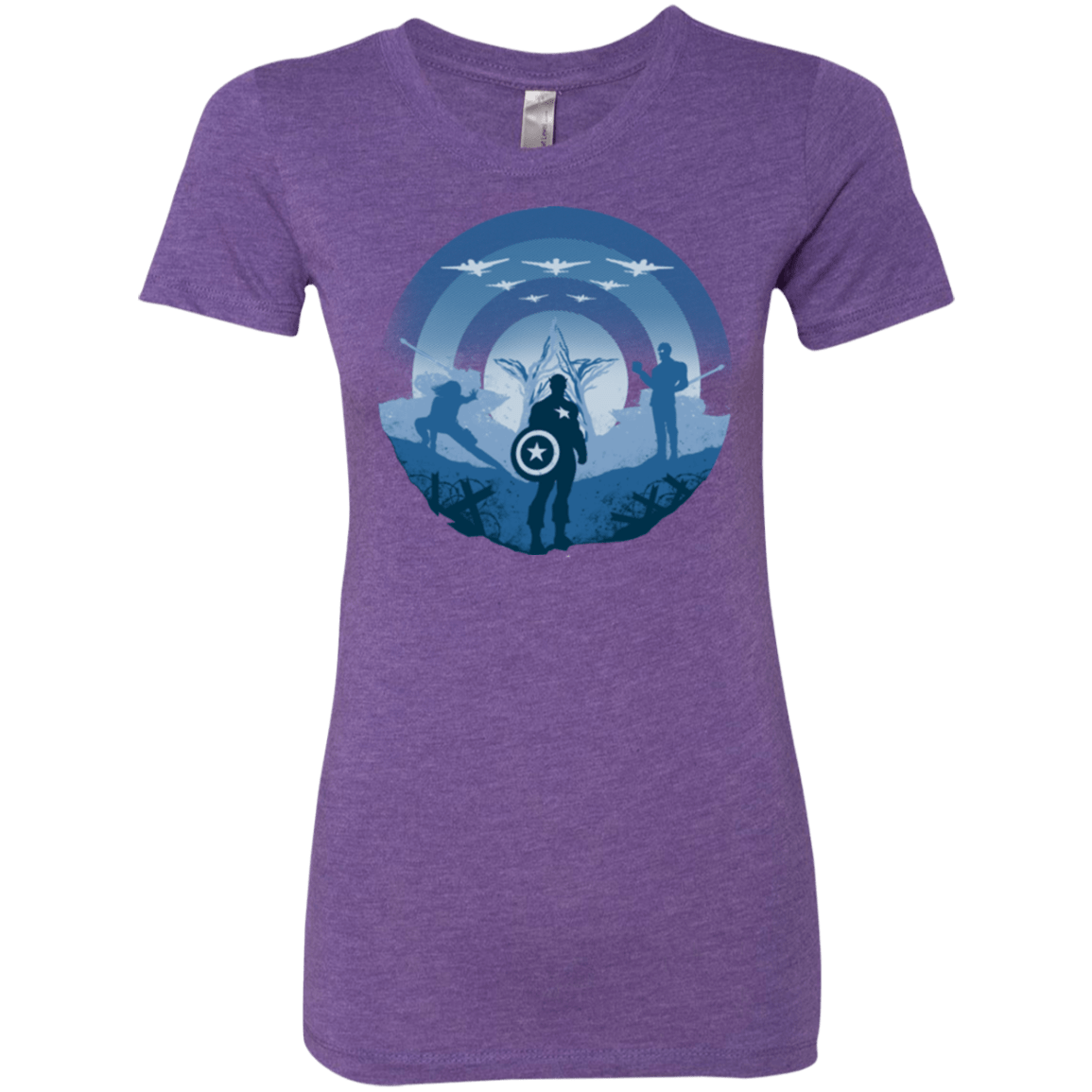 T-Shirts Purple Rush / Small Soldier of Freedom Women's Triblend T-Shirt