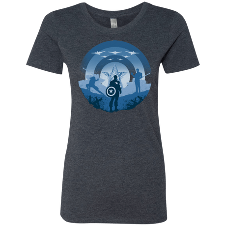 T-Shirts Vintage Navy / Small Soldier of Freedom Women's Triblend T-Shirt