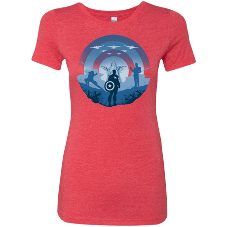 T-Shirts Vintage Red / Small Soldier of Freedom Women's Triblend T-Shirt