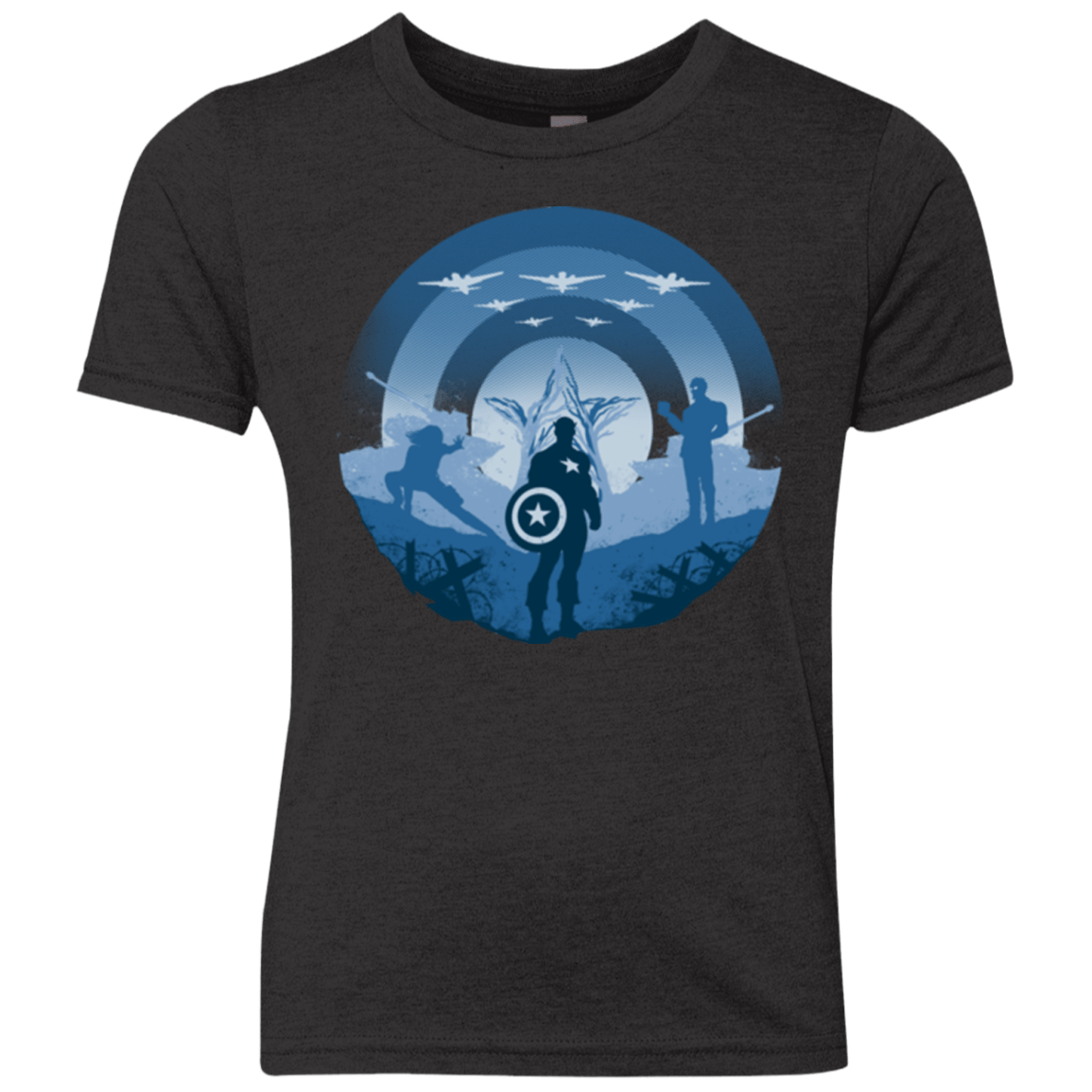 T-Shirts Vintage Black / YXS Soldier of Freedom Youth Triblend T-Shirt