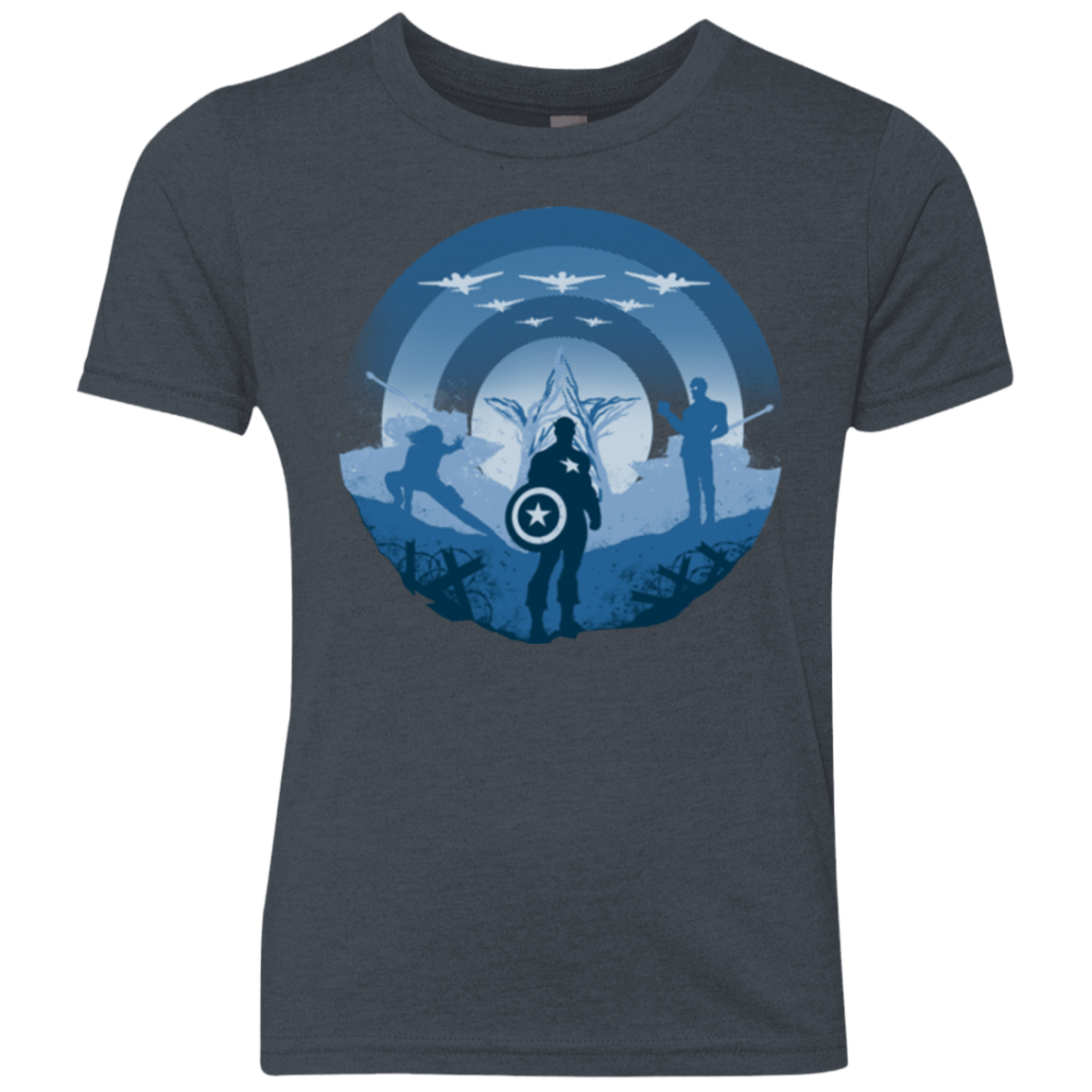 T-Shirts Vintage Navy / YXS Soldier of Freedom Youth Triblend T-Shirt