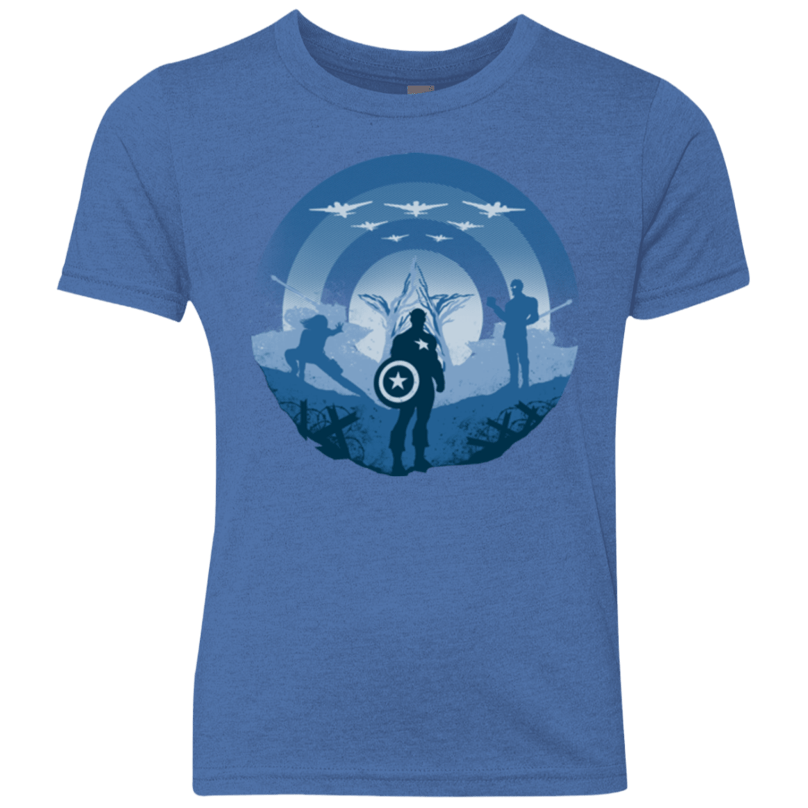 T-Shirts Vintage Royal / YXS Soldier of Freedom Youth Triblend T-Shirt