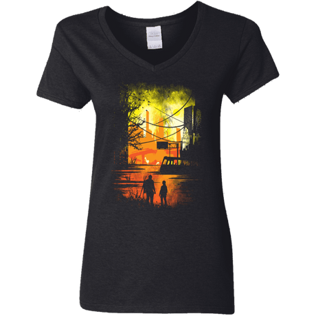 T-Shirts Black / S Sole Survivors Women's V-Neck T-Shirt