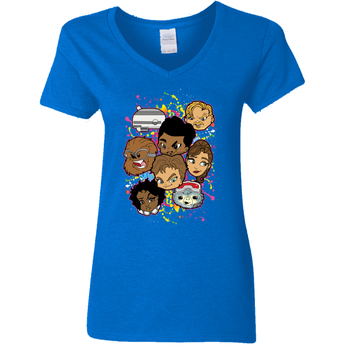 T-Shirts Royal / S Solo Heads Women's V-Neck T-Shirt