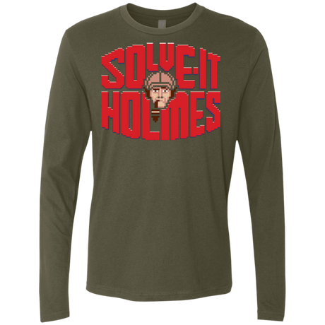 T-Shirts Military Green / Small Solve It Holmes Men's Premium Long Sleeve