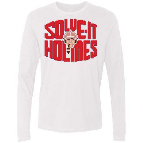 T-Shirts White / Small Solve It Holmes Men's Premium Long Sleeve