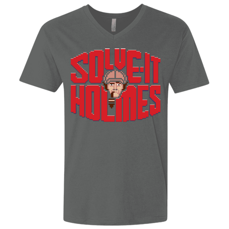 T-Shirts Heavy Metal / X-Small Solve It Holmes Men's Premium V-Neck