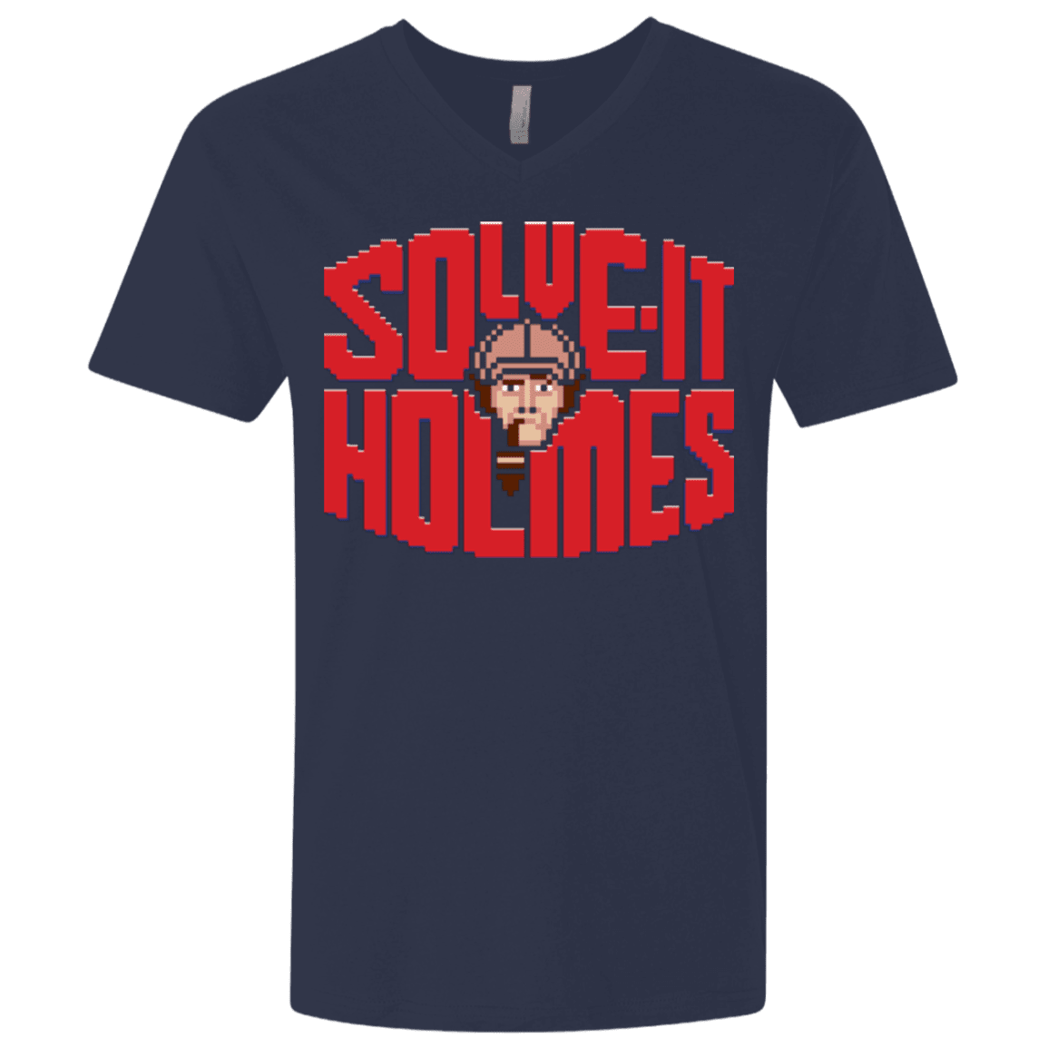T-Shirts Midnight Navy / X-Small Solve It Holmes Men's Premium V-Neck