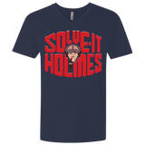 T-Shirts Midnight Navy / X-Small Solve It Holmes Men's Premium V-Neck