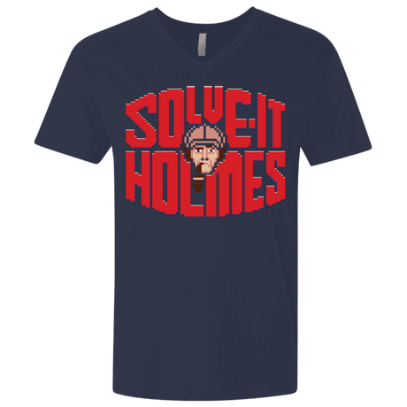 T-Shirts Midnight Navy / X-Small Solve It Holmes Men's Premium V-Neck