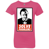 T-Shirts Hot Pink / YXS Solve problems Girls Premium T-Shirt