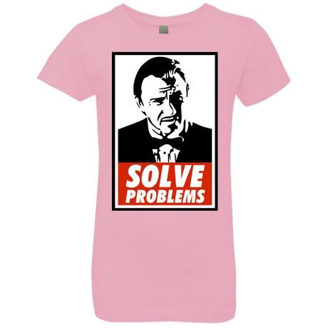 T-Shirts Light Pink / YXS Solve problems Girls Premium T-Shirt