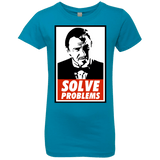 T-Shirts Turquoise / YXS Solve problems Girls Premium T-Shirt