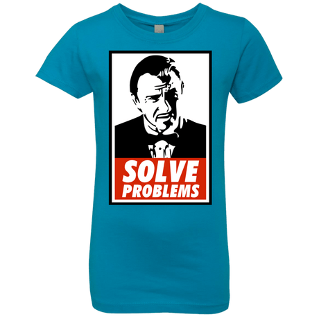 T-Shirts Turquoise / YXS Solve problems Girls Premium T-Shirt