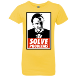 T-Shirts Vibrant Yellow / YXS Solve problems Girls Premium T-Shirt