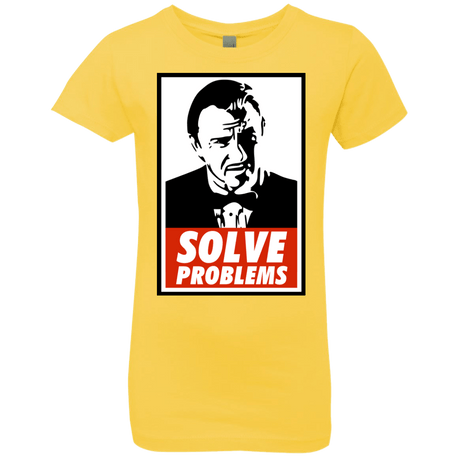 T-Shirts Vibrant Yellow / YXS Solve problems Girls Premium T-Shirt