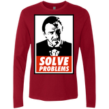 T-Shirts Cardinal / Small Solve problems Men's Premium Long Sleeve