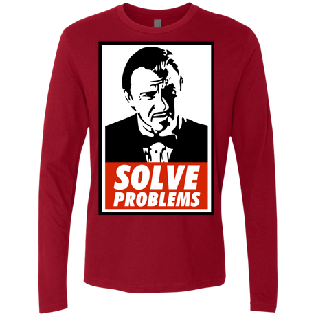 T-Shirts Cardinal / Small Solve problems Men's Premium Long Sleeve