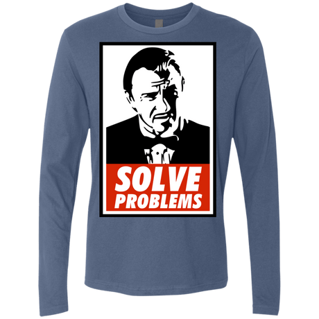 T-Shirts Indigo / Small Solve problems Men's Premium Long Sleeve